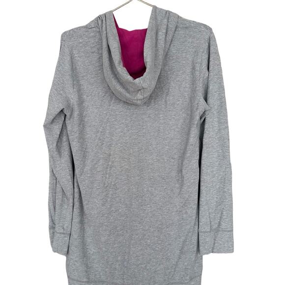 Ralph Lauren gray longer length zip jacket with hood size medium - Picture 3 of 5